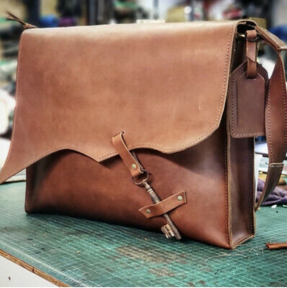 Genuine Leather Portfolio / Laptop / Messenger Bag - Picture 14 of 14